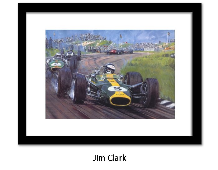 Jim Clark Framed Art Print